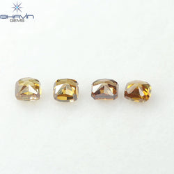 0.95 CT/4 Pcs Natural Mix Diamond Mix Fancy Color Clarity SI (3.53 MM)