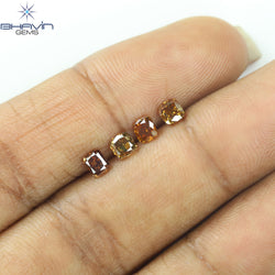 0.95 CT/4 Pcs Natural Mix Diamond Mix Fancy Color Clarity SI (3.53 MM)