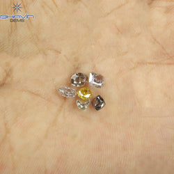 1.19 CT/6 Pcs Natural Mix Diamond Mix Fancy Color Clarity I1 (4.60 MM)