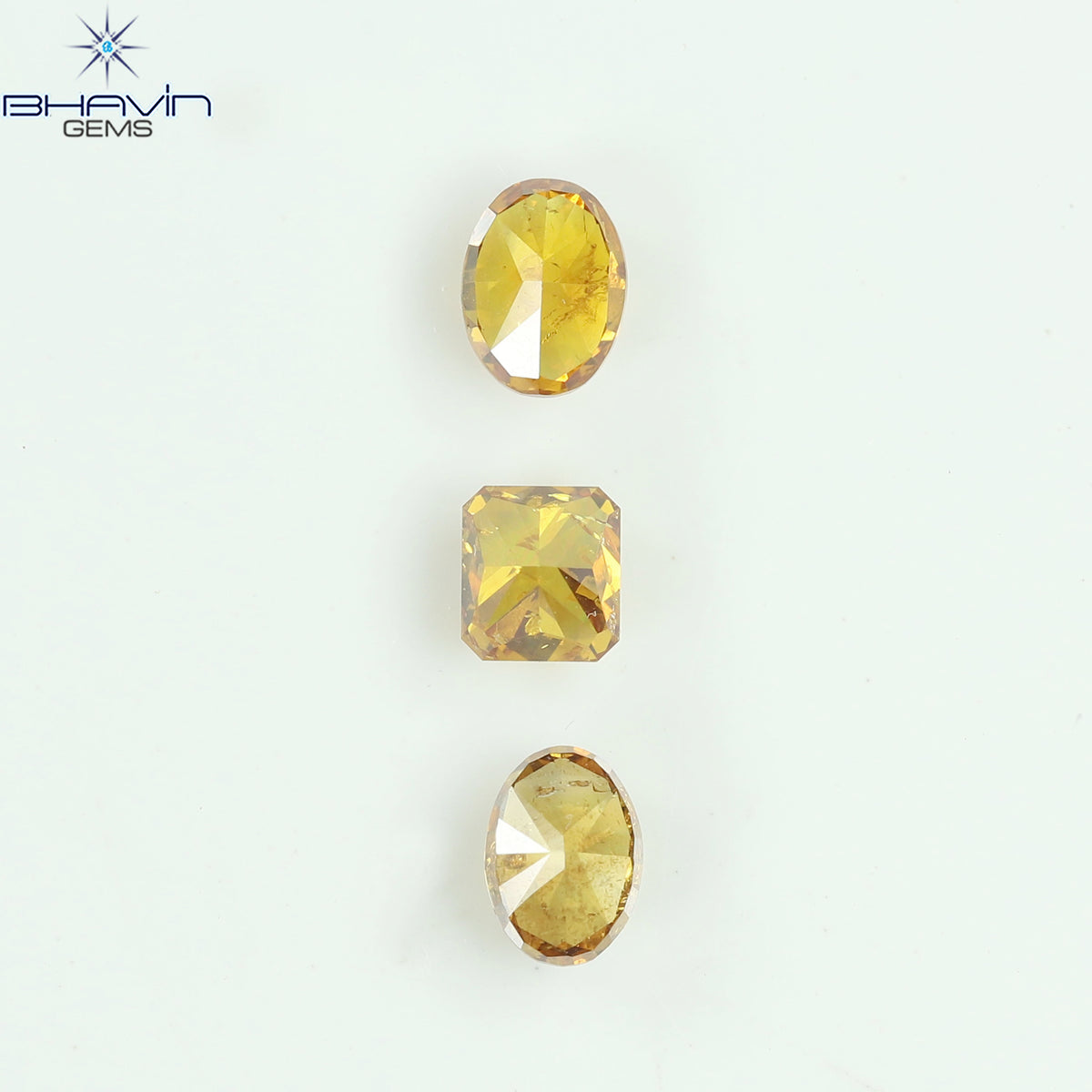 1.03 CT/3 Pcs Natural Mix Diamond Mix Fancy Color Clarity I1 (4.88 MM)
