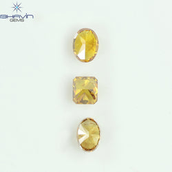 1.03 CT/3 Pcs Natural Mix Diamond Mix Fancy Color Clarity I1 (4.88 MM)