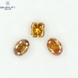 1.03 CT/3 Pcs Natural Mix Diamond Mix Fancy Color Clarity I1 (4.88 MM)