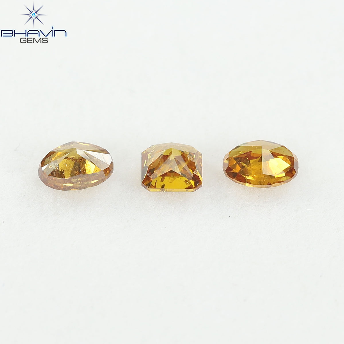 1.03 CT/3 Pcs Natural Mix Diamond Mix Fancy Color Clarity I1 (4.88 MM)