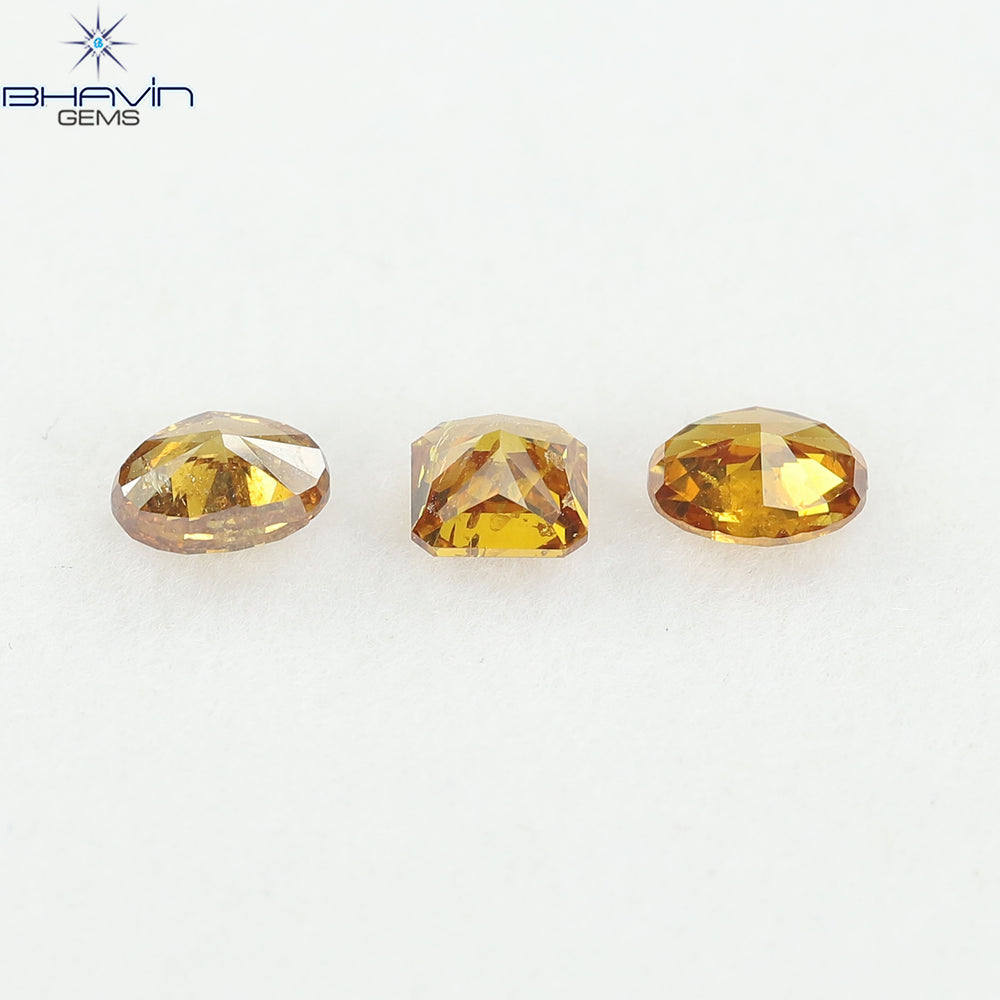 1.03 CT/3 Pcs Natural Mix Diamond Mix Fancy Color Clarity I1 (4.88 MM)