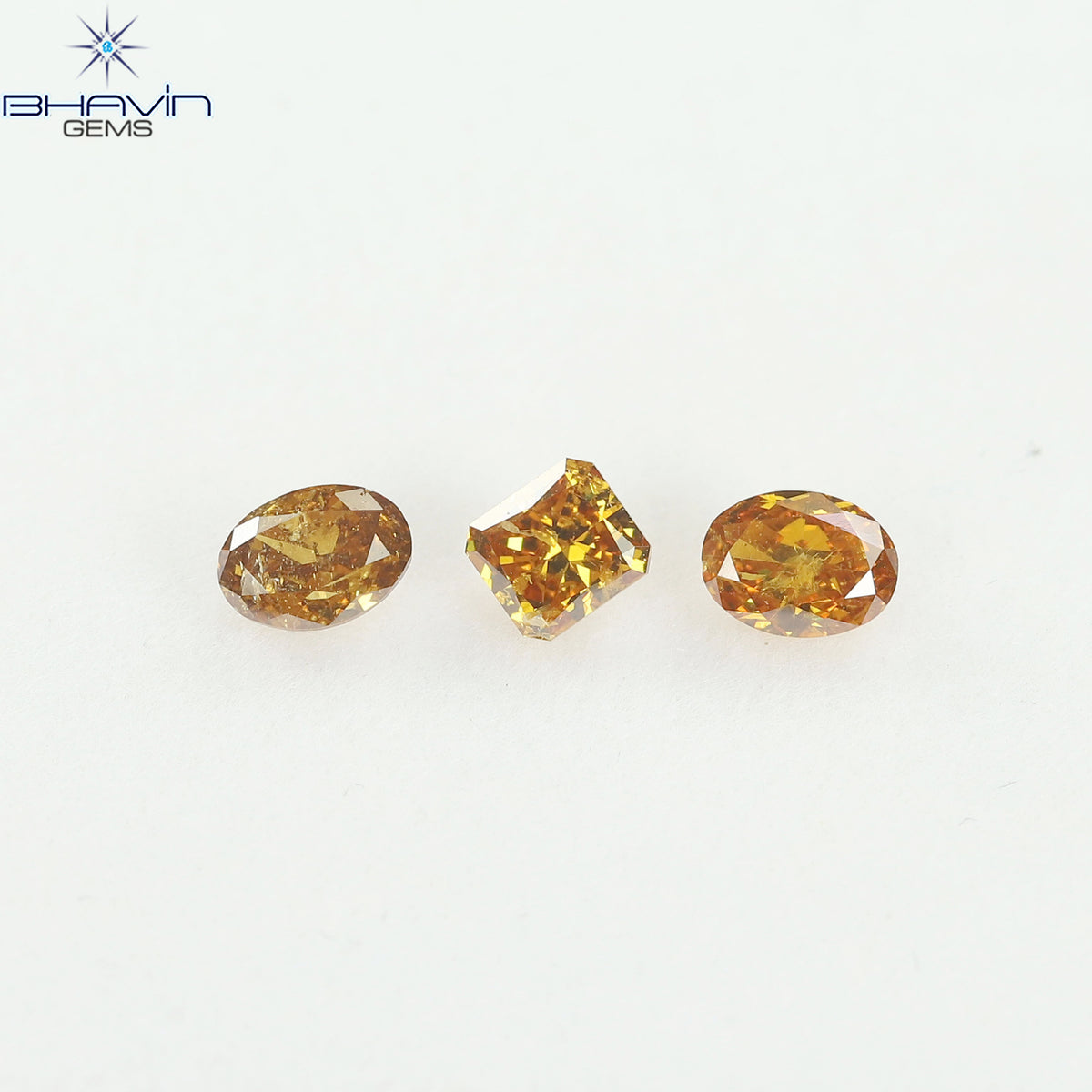1.03 CT/3 Pcs Natural Mix Diamond Mix Fancy Color Clarity I1 (4.88 MM)