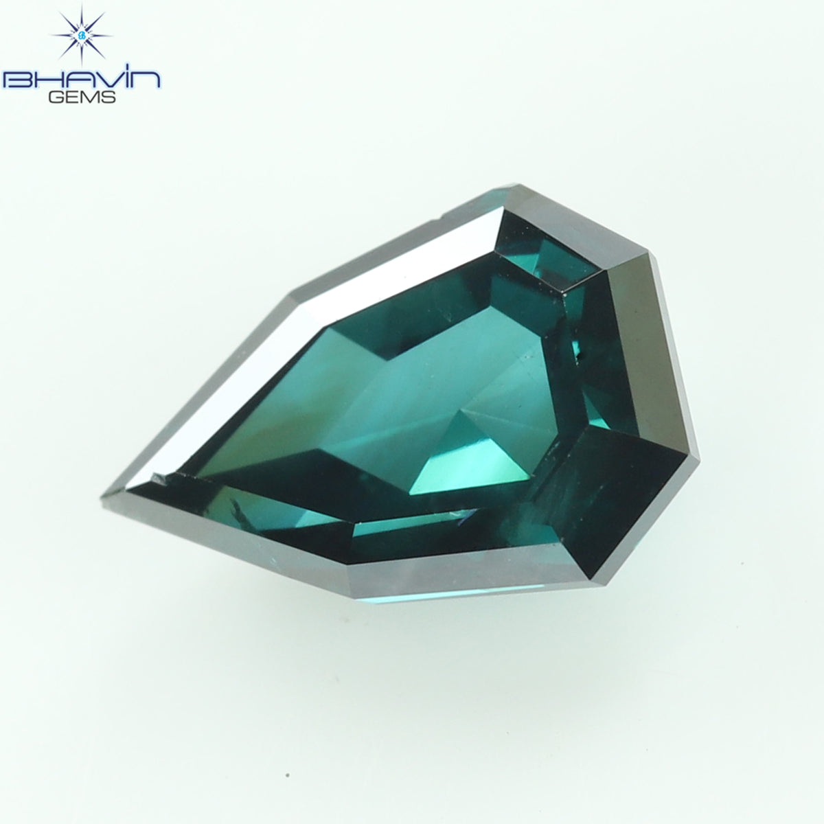 0.58 CT Natural Shield Diamond Enhanced Green Blue Color Clarity VS2 (6.41 MM)
