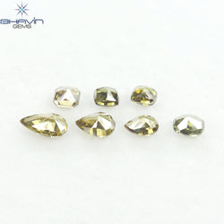 1.80 CT/7 Pcs Natural Mix Diamond Green Color Clarity SI (6.27 MM)