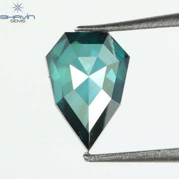 0.58 CT Natural Shield Diamond Enhanced Green Blue Color Clarity VS2 (6.41 MM)