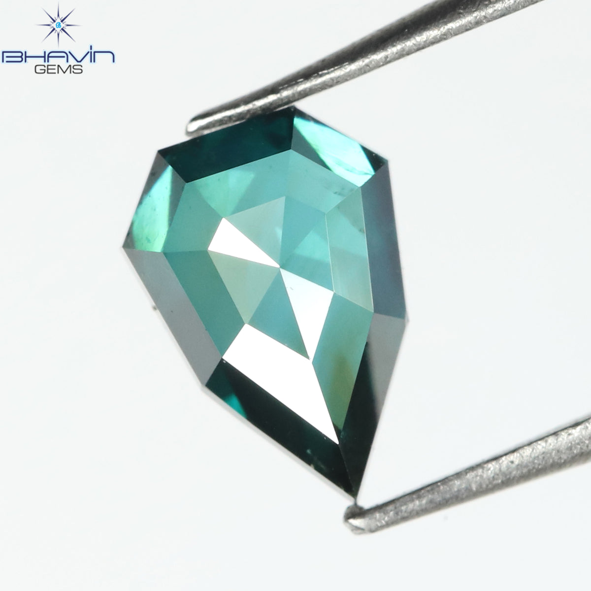 0.58 CT Natural Shield Diamond Enhanced Green Blue Color Clarity VS2 (6.41 MM)
