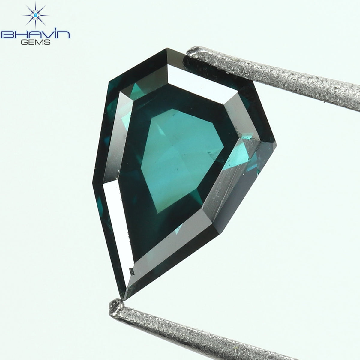 0.58 CT Natural Shield Diamond Enhanced Green Blue Color Clarity VS2 (6.41 MM)