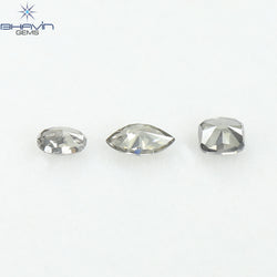 0.34 CT ハートシェイプ ナチュラル ダイヤモンド オレンジ色 VS1 クラリティ (4.59 MM)