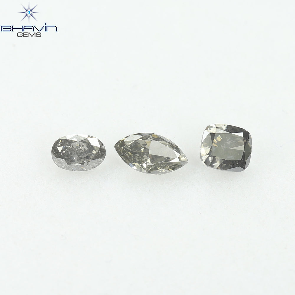 0.34 CT ハートシェイプ ナチュラル ダイヤモンド オレンジ色 VS1 クラリティ (4.59 MM)