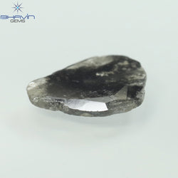 1.30 CT Slice Shape Natural Diamond Salt And Pepper Color I3 Clarity (11.91 MM)