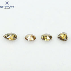 1.13 CT/4 Pcs Natural Mix Diamond Brown Color Clarity VS (5.44 MM)
