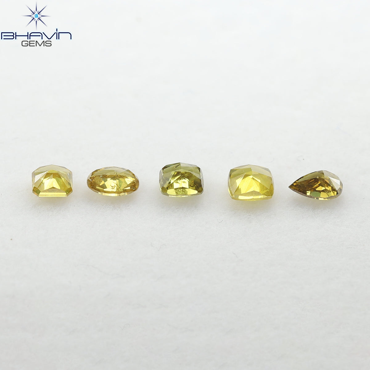 1.17 CT/5 Pcs Natural Mix Diamond Mix Fancy Color Clarity SI (4.55 MM)