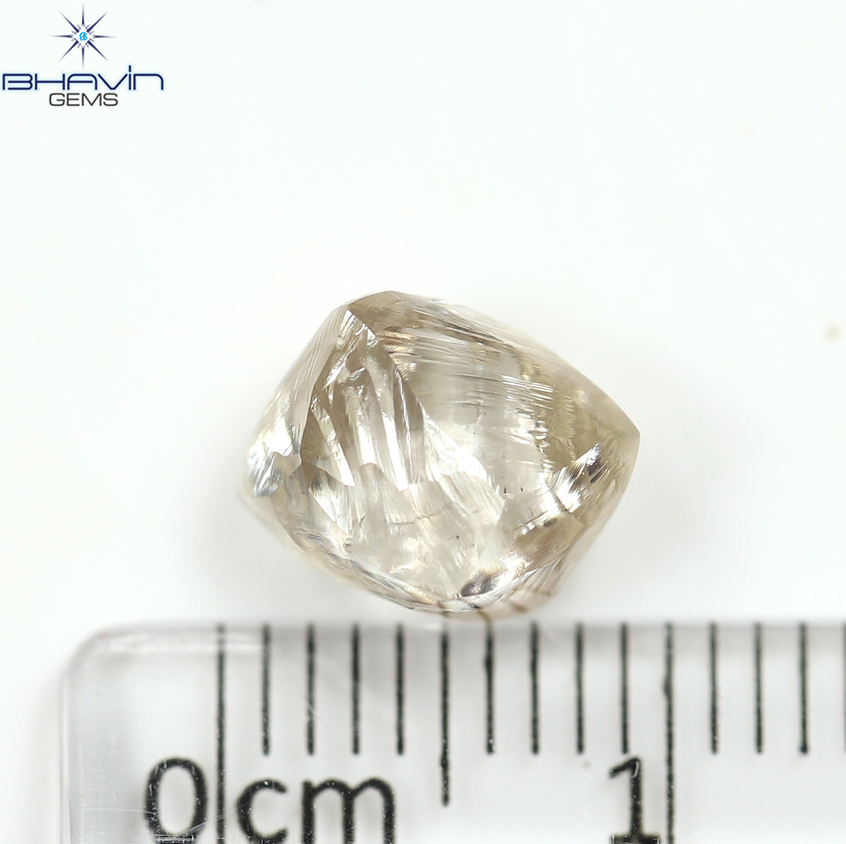 0.34 CT ハートシェイプ ナチュラル ダイヤモンド オレンジ色 VS1 クラリティ (4.59 MM)