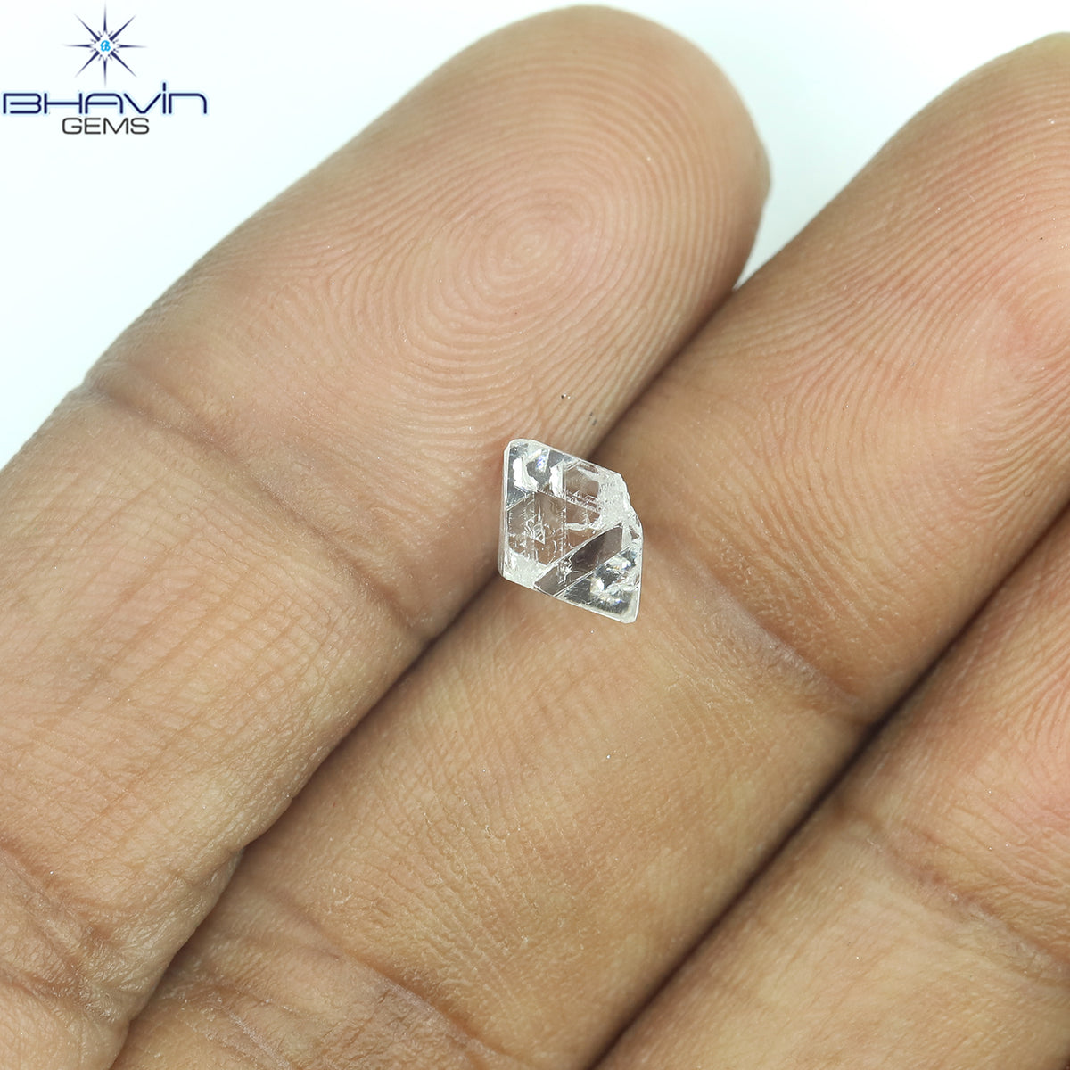 1.22 CT Natural Rough Diamond Pink Color Clarity VS (6.12 MM)