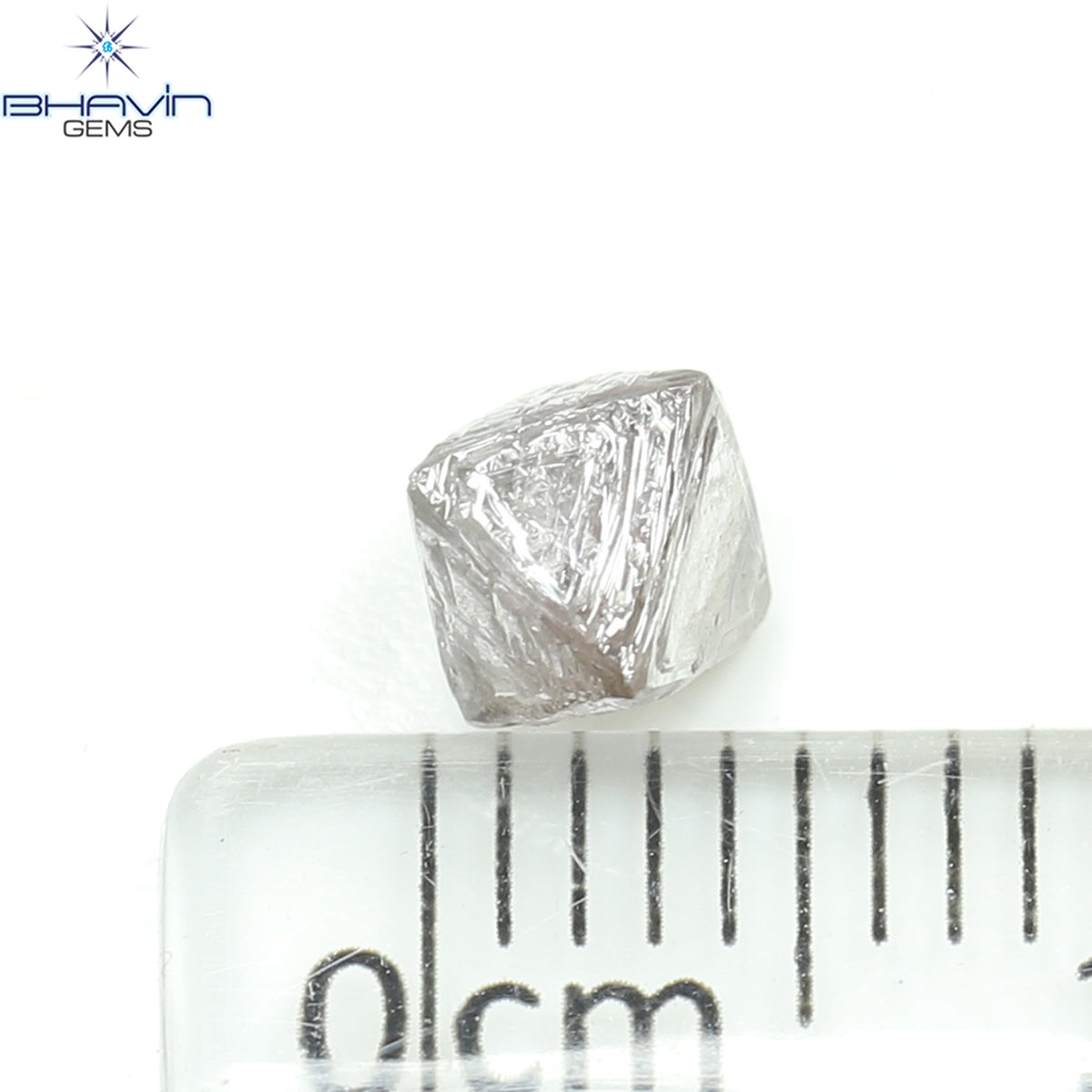 0.99 CT Natural Rough Diamond Pink Color Clarity SI (5.00 MM)
