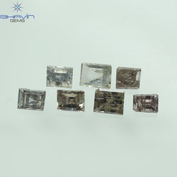 0.34 CT/7 Pcs Baguette Shape Natural Diamond Mix Color SI-I2 Clarity (2.46 MM)