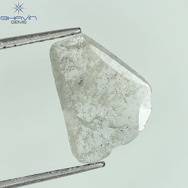 0.77 CT Slice (Polki) Shape Natural Diamond  White Color I3 Clarity (10.68 MM)