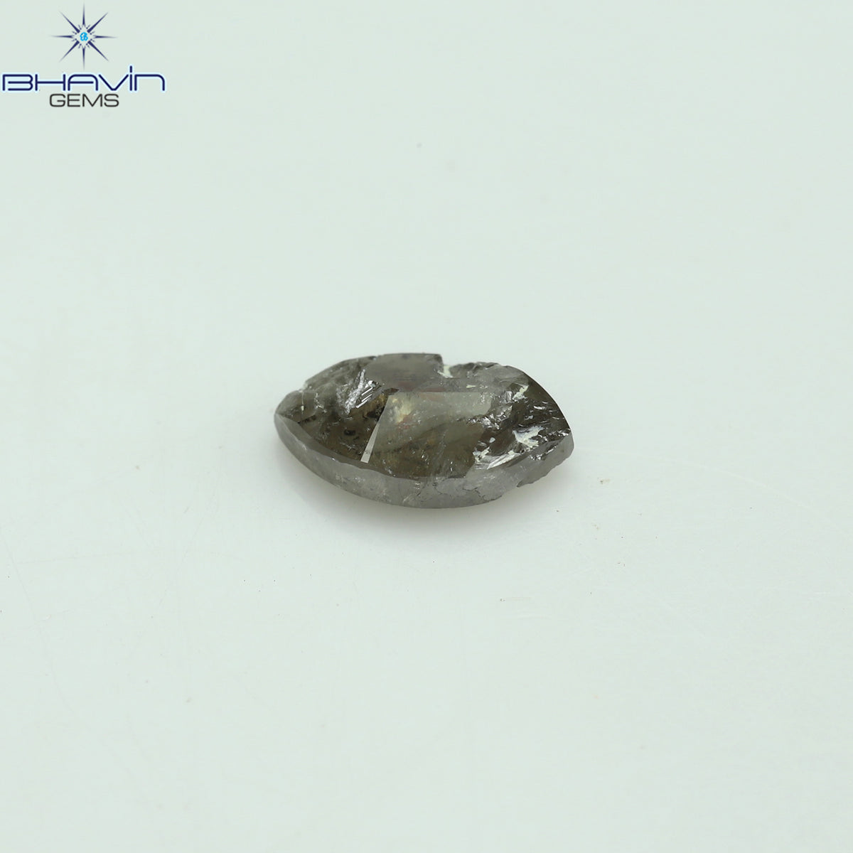 0.44 CT マーキスシェイプ 天然ルースダイヤモンド ブラウンカラー I3 クラリティ (6.40 MM)