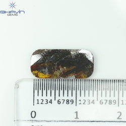 1.81 CT Slice Shape Natural Diamond Brown Color I3 Clarity (13.00 MM)