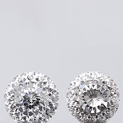 1.00 CT Round Portuguese Pair Diamond White Color VS1 Clarity (4.85 MM)