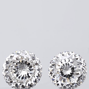 2.25 CT Round Portuguese Pair Diamond White Color VS1 Clarity (6.48 MM)