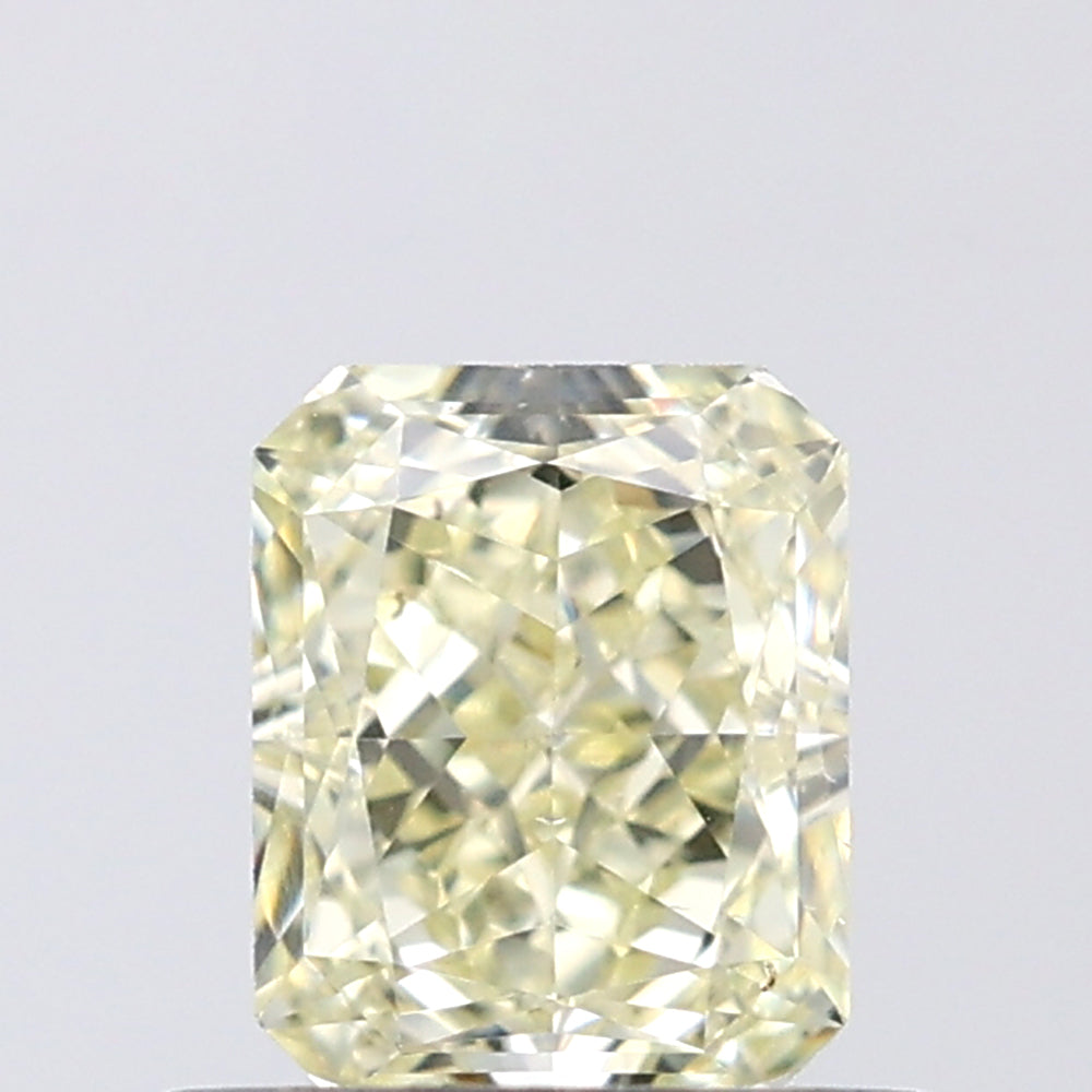 0.70 CT Radiant Shape Natural Diamond Yellow Color VVS1 Clarity (5.40 MM)