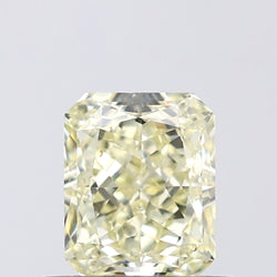 0.70 CT Radiant Shape Natural Diamond Yellow Color VVS1 Clarity (5.40 MM)