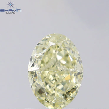 1.01 CT Oval Shape Natural Diamond Yellow Color SI2 Clarity (6.99 MM)