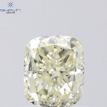 1.01 CT Cushion Shape Natural Diamond Yellow Color I1 Clarity (5.66 MM)