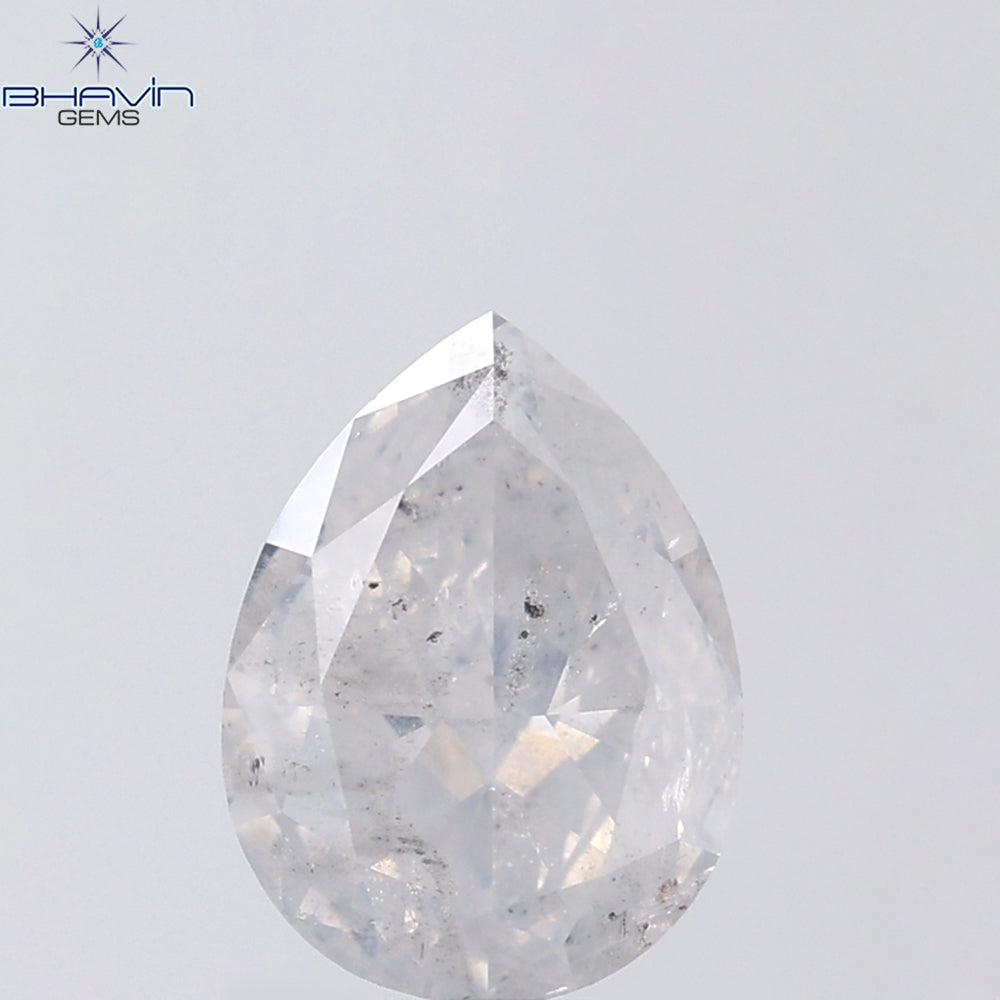 1.58 CT Pear Shape Natural Diamond White Color I2 Clarity (8.89 MM)