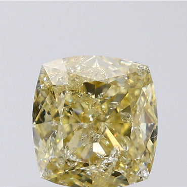 1.02 CT Cushion Shape Natural Diamond Orange Color I2 Clarity (5.40 MM)