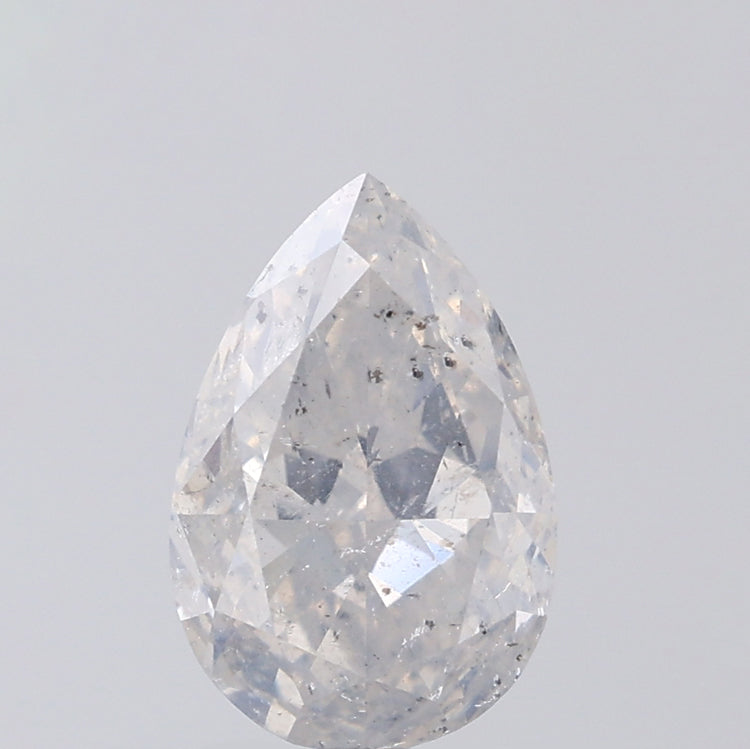 1.36 CT Pear Shape Natural Diamond White Color I1 Clarity (8.55 MM)