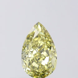0.83 CT Pear Shape Natural Diamond Green (Chameleon) Color SI1 Clarity (7.34 MM)