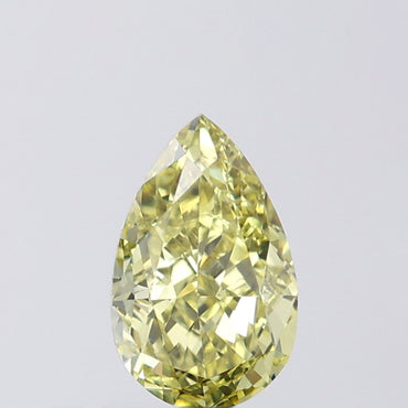 0.83 CT Pear Shape Natural Diamond Green (Chameleon) Color SI1 Clarity (7.34 MM)