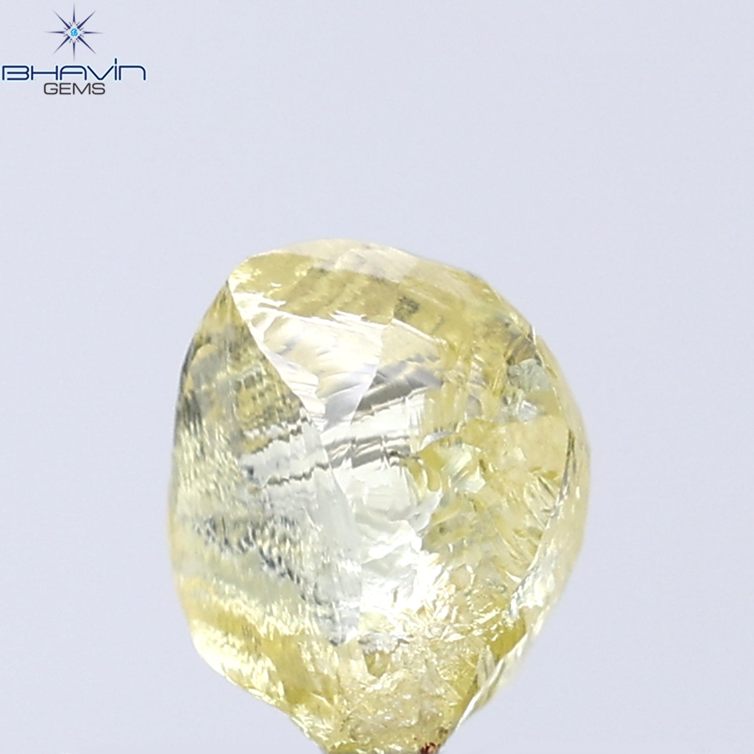 0.41 CT Rough Shape Natural Diamond Yellow Color VS1 Clarity (4.80 MM)