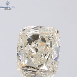 0.66 CT Cushion Shape Natural Diamond White Color I2 Clarity (5.74 MM)
