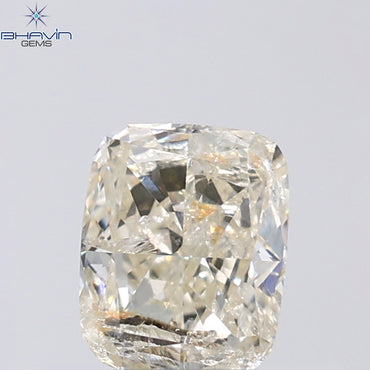 0.66 CT Cushion Shape Natural Diamond White Color I2 Clarity (5.74 MM)