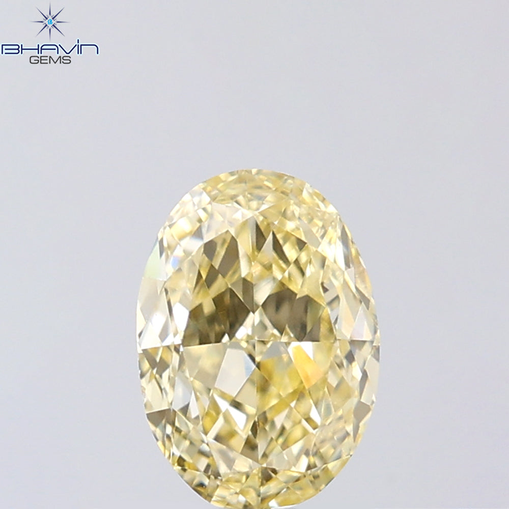 1.01 CT Oval Shape Natural Diamond Orange Color VS2 Clarity (7.11 MM)