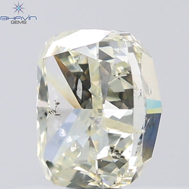 1.01 CT Cushion Shape Natural Diamond Yellow Color I1 Clarity (5.66 MM)