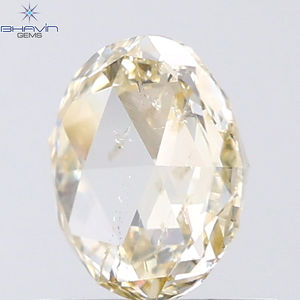 0.66 CT Round Rose Cut Natural Diamond White Color SI2 Clarity (6.17 MM)