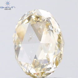 0.66 CT Round Rose Cut Natural Diamond White Color SI2 Clarity (6.17 MM)