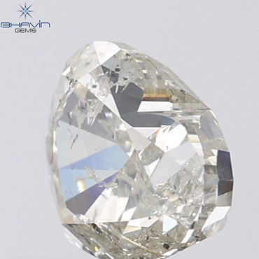 1.02 CT Heart Shape Natural Diamond Grey Color I1 Clarity (6.25 MM)
