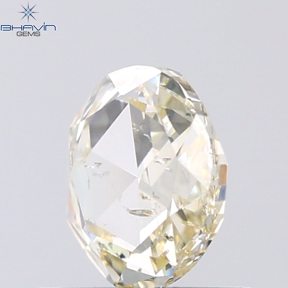 0.18 CT ラウンド ローズ カット シェイプ 天然ダイヤモンド ピンク色 I2 クラリティ (3.86 MM)