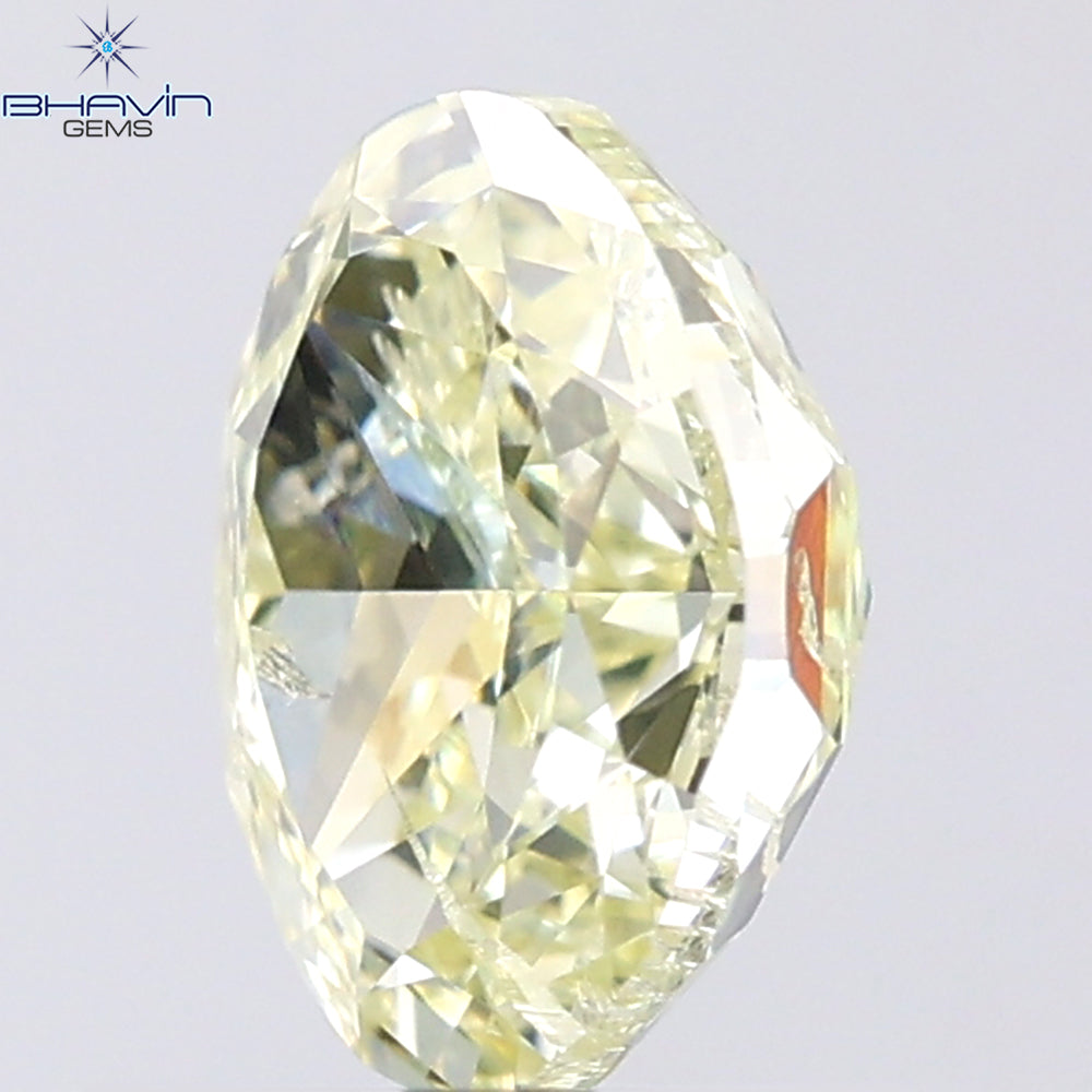 1.01 CT Oval Shape Natural Diamond Yellow Color SI2 Clarity (6.99 MM)