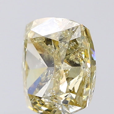 1.02 CT Cushion Shape Natural Diamond Orange Color I2 Clarity (5.40 MM)