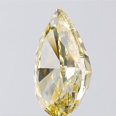 1.05 CT Pear Shape Natural Diamond Orange Yellow Color VS1 Clarity (8.17 MM)
