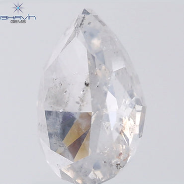 1.58 CT Pear Shape Natural Diamond White Color I2 Clarity (8.89 MM)